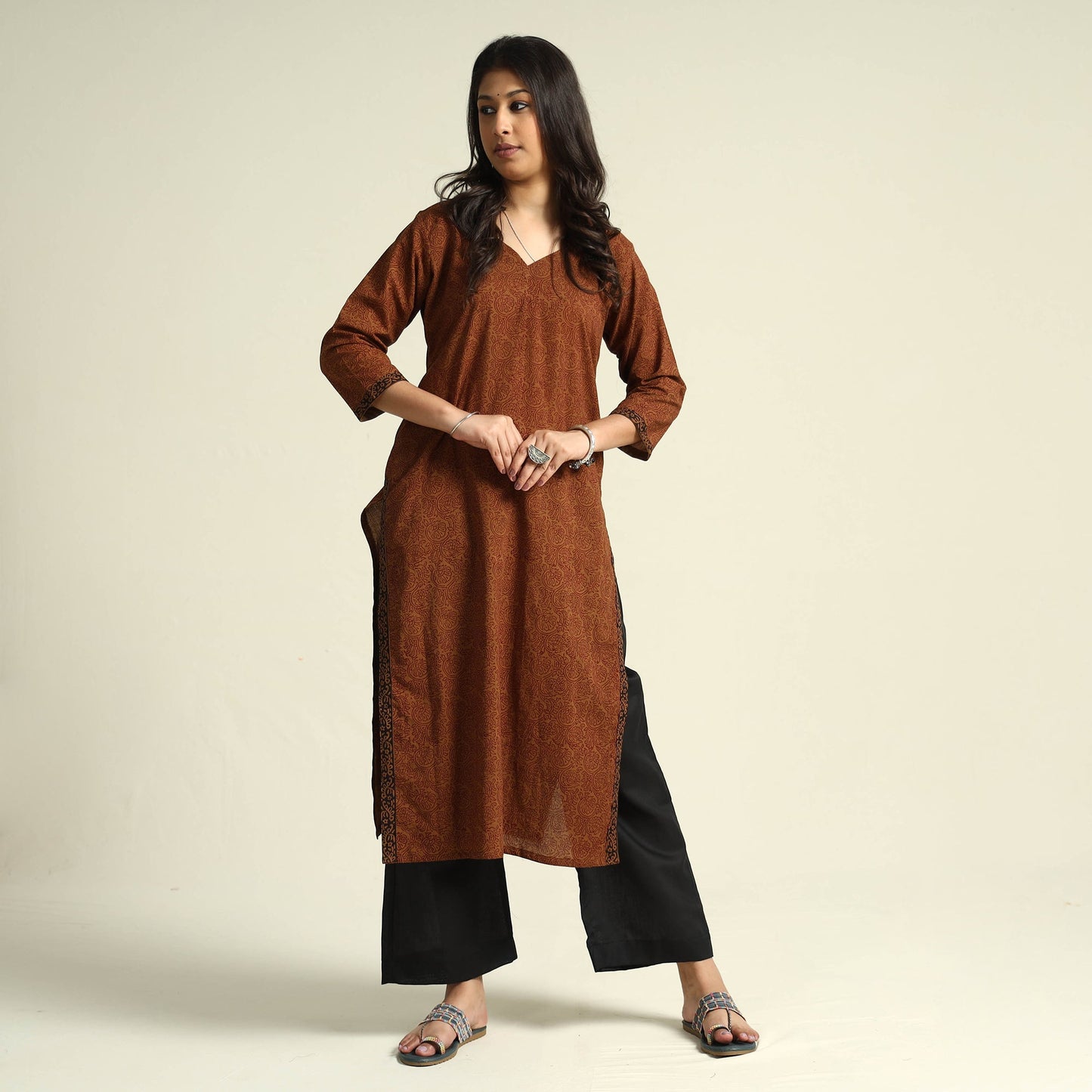 Mangalagiri Kurta with Palazzo Set
