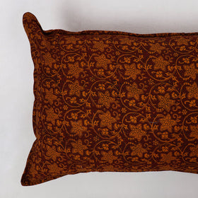 Brown - bagh printed cotton pillow cover (set of 2) 03