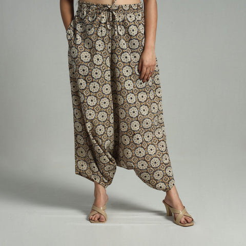 Buy Bagru Block Print Cotton Elasticated Harem Pant