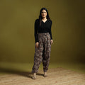 Brown - bagru natural dyed cotton salwar 07 - handcrafted