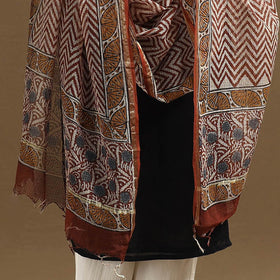 Buy Bagru Block Print Cotton Kota Doria Dupatta