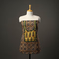 Brown Bagru Print Cotton Kurta Material with Patchwork (3m) 