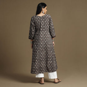  Bagru Hand Block Printed Cotton Long Kurta 