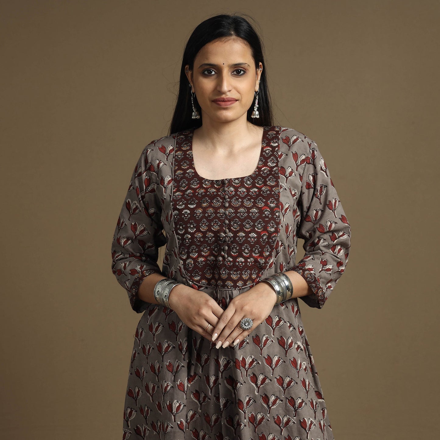 Bagru Long Kurta