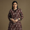  Bagru Hand Block Printed Cotton Long Kurta Online at iTokri.com