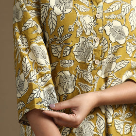  Bagru Hand Block Printed Cotton Long Kurta Online at iTokri.com