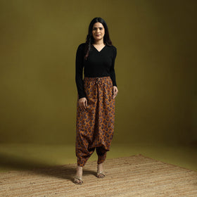 Brown - bagru natural dyed cotton harem pant 15