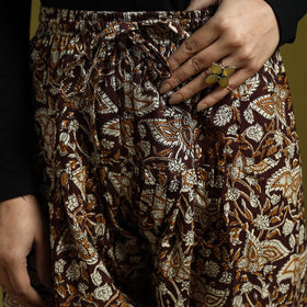 Brown - bagru natural dyed cotton salwar 07 - handcrafted