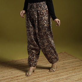 Brown - bagru natural dyed cotton salwar 07 - handcrafted