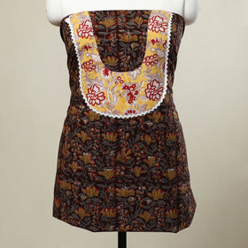 Brown - bagru patchwork cotton unstitched kurta material