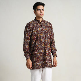  Bagru Block Printed Cotton Men Short Kurta 07 