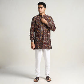  Bagru Block Printed Cotton Men Short Kurta 07 