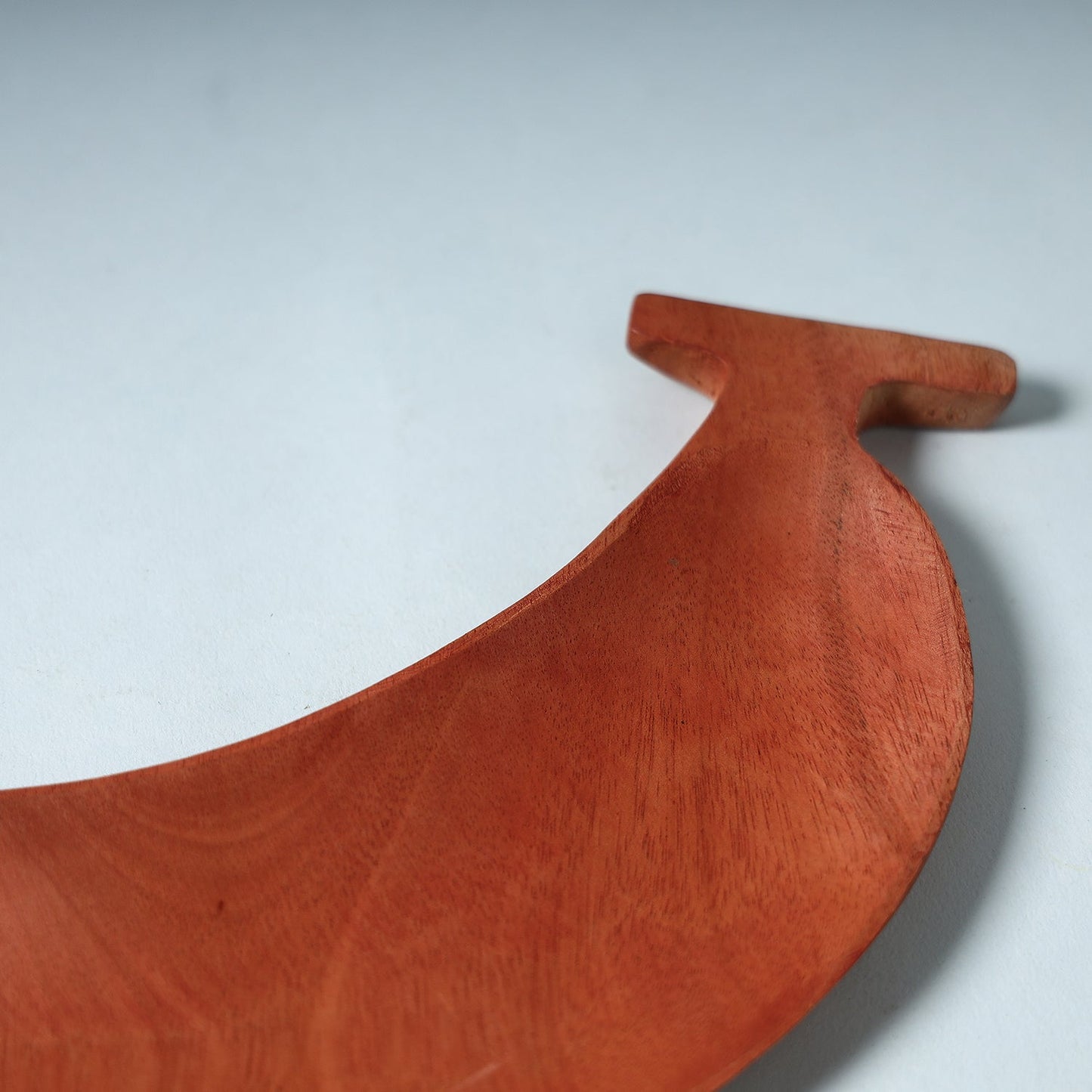  Brown Handcarved Natural Neem Wooden Tray 