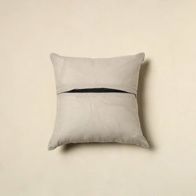 Buy Brown Bandhani Patch Ikat Cushion Cover