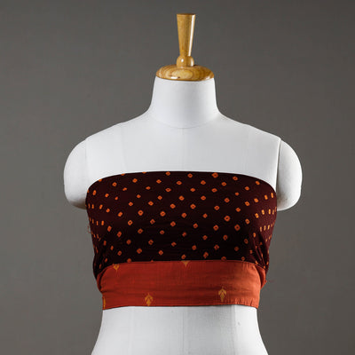 Buy Rangoli Bandhani Tie-Dye Cotton Blouse Piece 