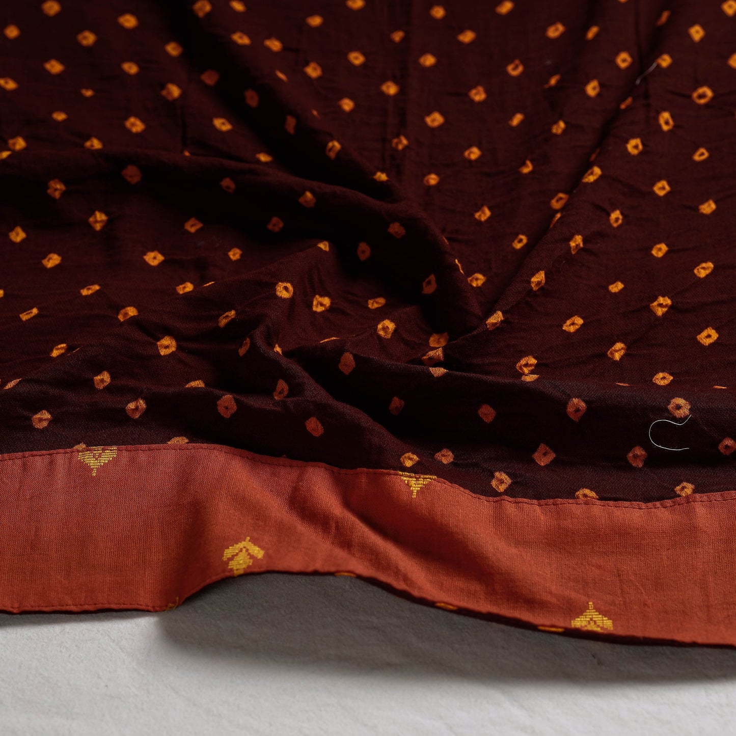 Buy Rangoli Bandhani Tie-Dye Cotton Blouse Piece 