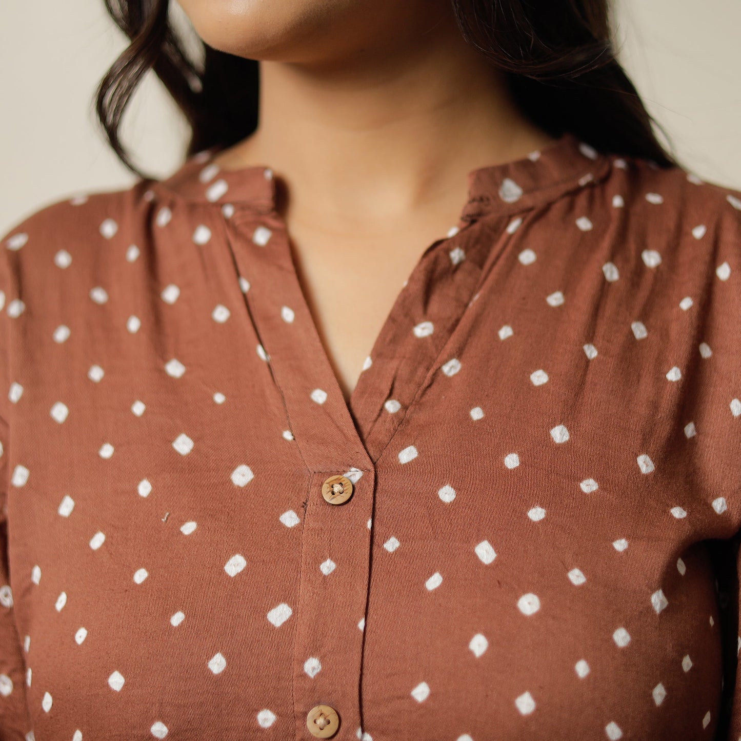 Buy Bandhani Tie-Dye Cotton A-Line Kurta for Women