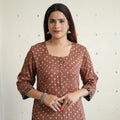 Buy Bandhani Tie-dye Cotton Long Straight Kurta Online at iTokri.com