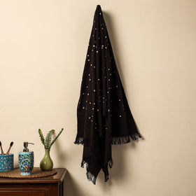 Brown - Bandhani Tie-Dye Pure Handloom Cotton Towel 