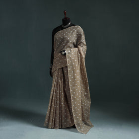 Bandhani tie-dye kota doria cotton saree 08 - handcrafted