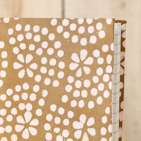 Brown Batik Fabric Cover Handmade Paper Notebook