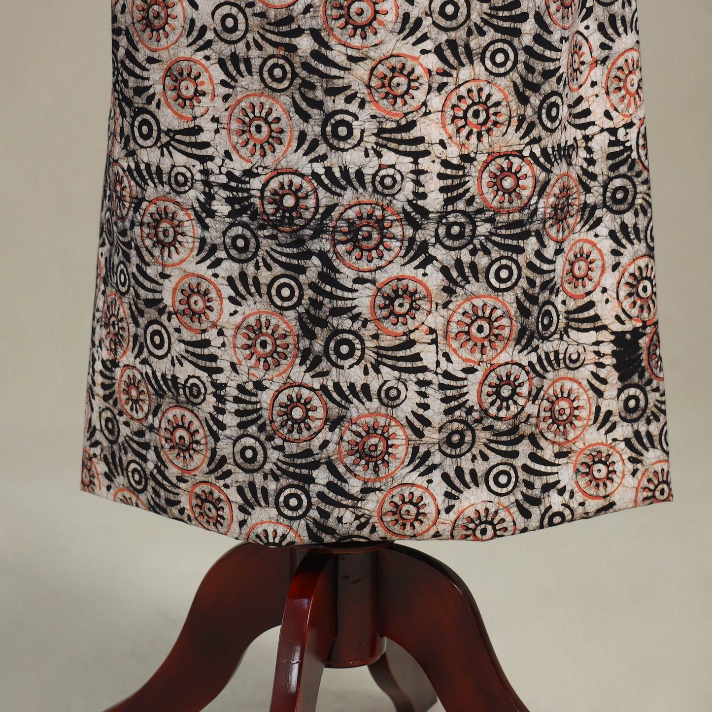 Brown - batik patchwork cotton unstitched kurta material