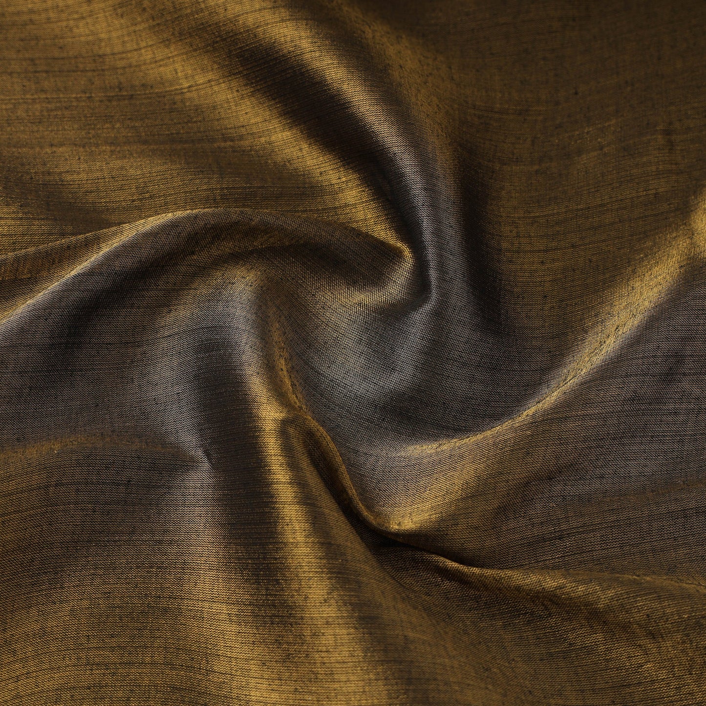Brown - bengal fine tissue zari plain fabric 06