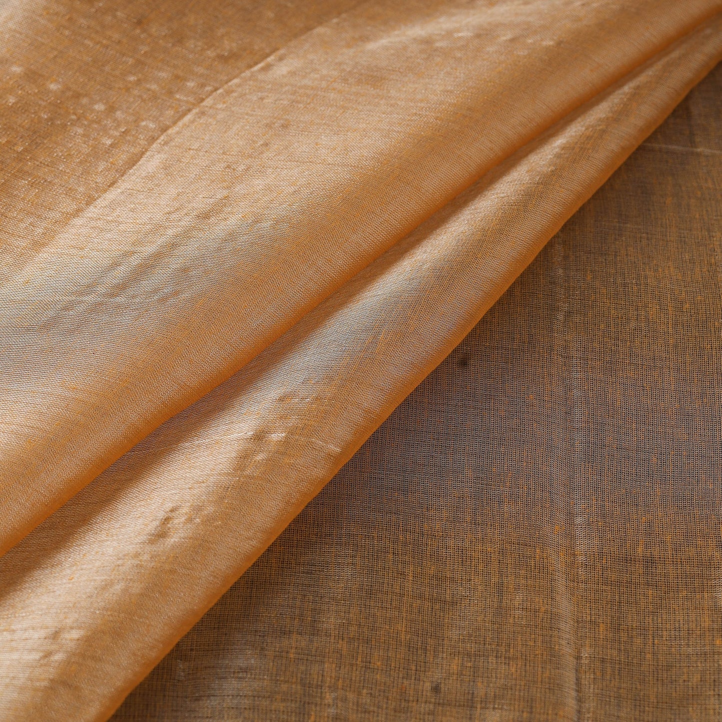 Bengal fine tissue zari plain fabric 12 - handcrafted