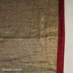 Buy Brown Bengal Fine Tissue Zari Saree Online at iTokri.com