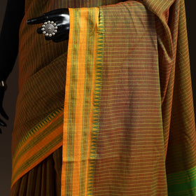 Brown - bengal handwoven cotton begumpuri saree 41