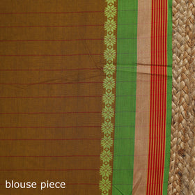 Brown - bengal handwoven cotton begumpuri saree 42