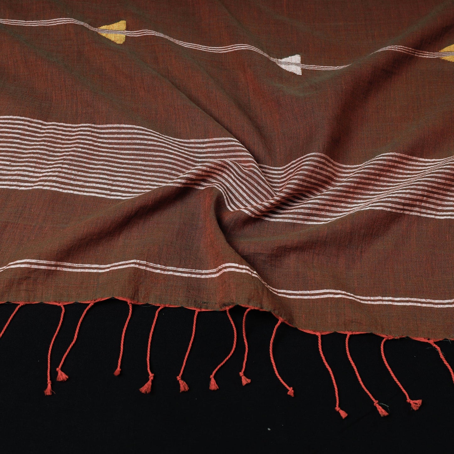  Bengal Jamdani Buti Handloom Pure Cotton Stole 