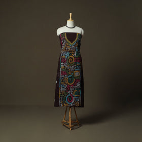 Bengal kantha hand embroidered cotton unstitched kurta