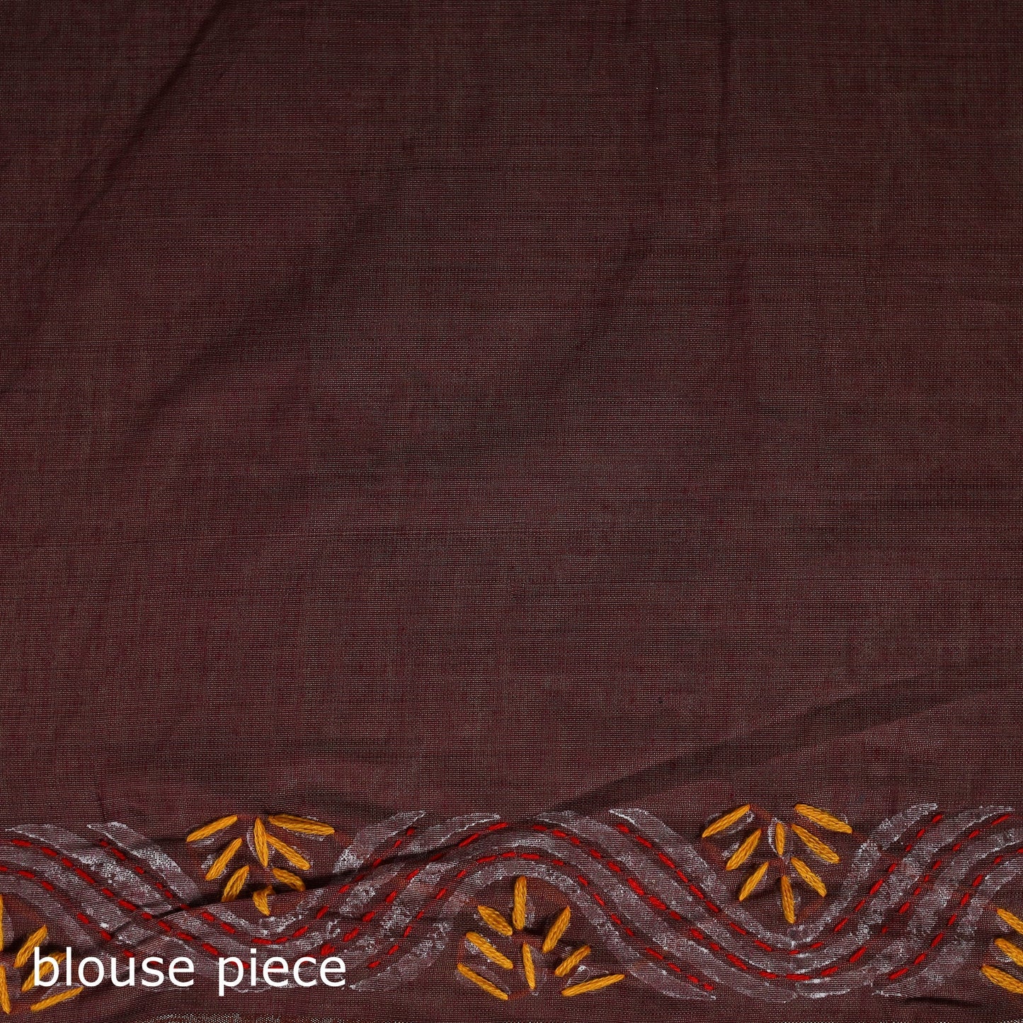 Bengal kantha hand embroidery silk cotton chapa work saree