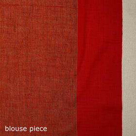 Buy Brown Bengal Woven Border Handloom Cotton Saree