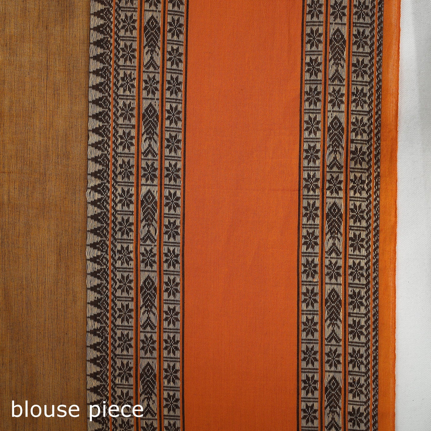 Buy Brown Bengal Woven Border Handloom Cotton Saree 