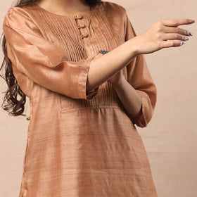 Bhagalpuri Handwoven Desi Tussar Silk Kurta