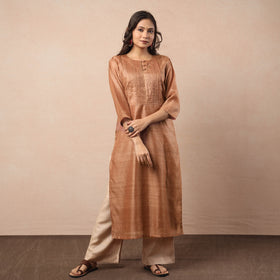 Bhagalpuri Handwoven Desi Tussar Silk Kurta