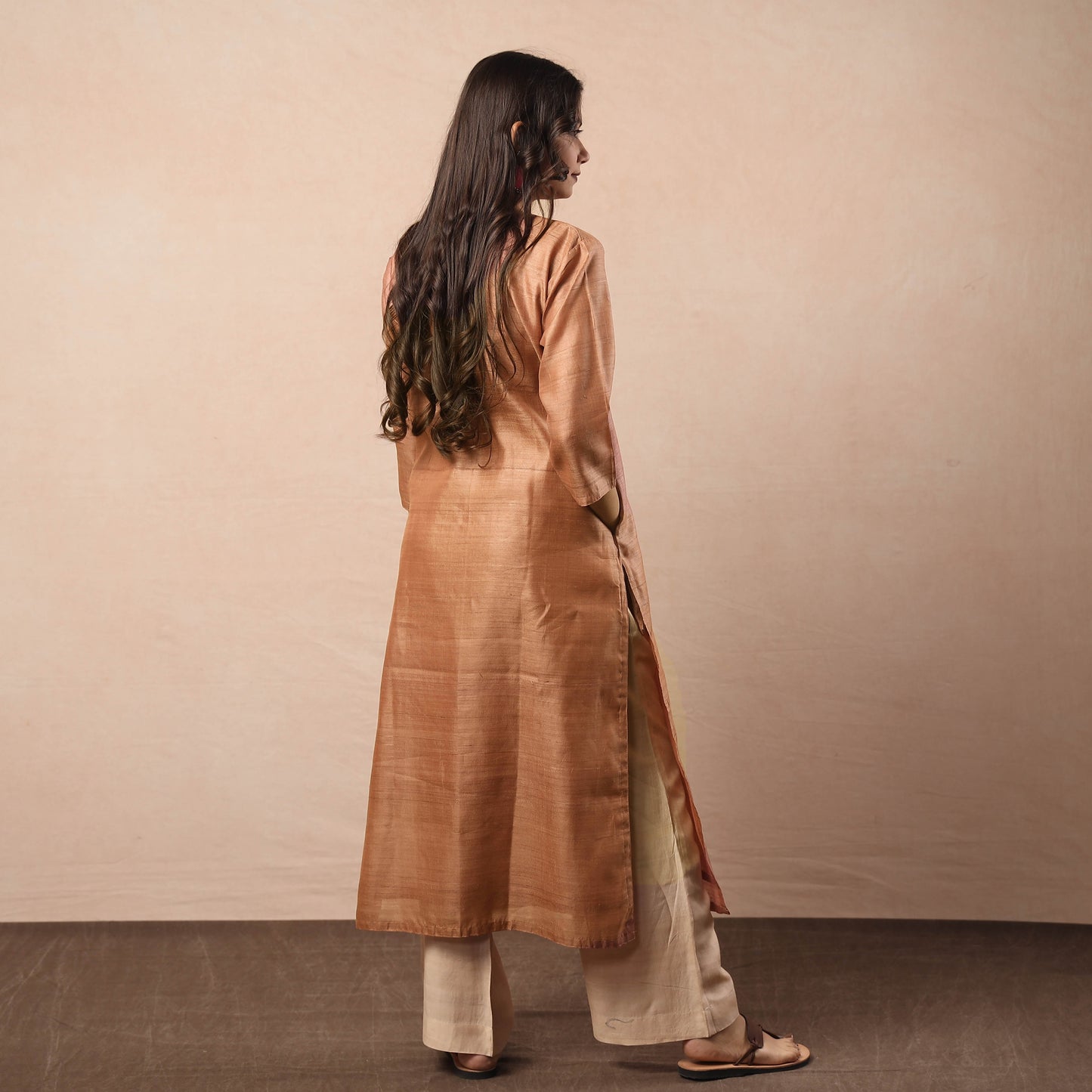 Bhagalpuri Handwoven Desi Tussar Silk Kurta