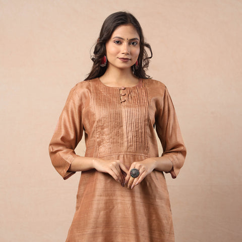 Bhagalpuri Handwoven Desi Tussar Silk Kurta