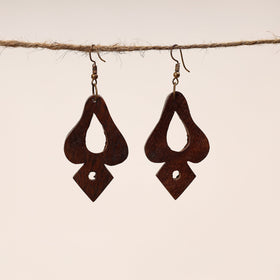  Hand Carved Sheesham Wood Earring Online in India 