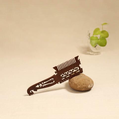 Bijnor hand carved sheesham wooden comb (large) 01