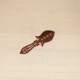 Bijnor hand carved sheesham wooden comb (large) 07