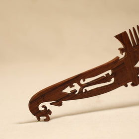 Bijnor hand carved sheesham wooden comb (large) 12