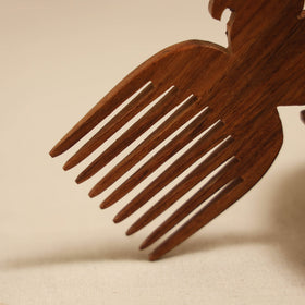 Bijnor hand carved sheesham wooden comb (small) 33