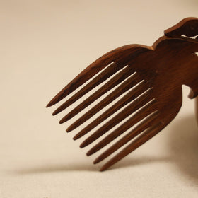 Bijnor hand carved sheesham wooden comb (small) 36