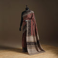 Brown - bindaas art natural dyed cotton saree 34