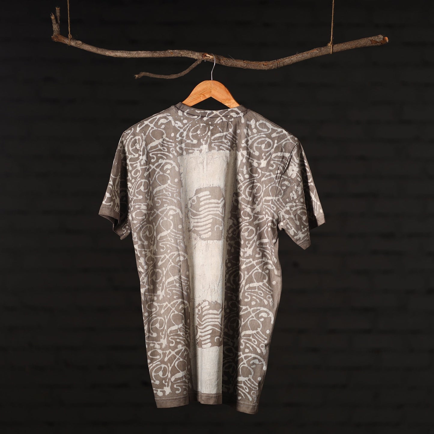  Bindaas Block Art Printed Cotton Round Neck T-shirt 