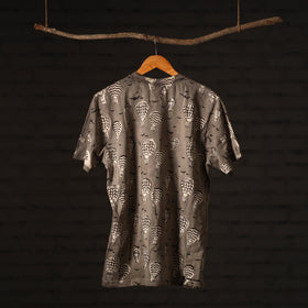  Bindaas Block Art Printed Cotton Round Neck T-shirt 