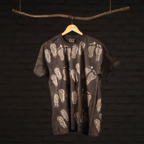 Buy Bindaas Block Art Printed Cotton Round Neck T-shirt Online at iTokri.com